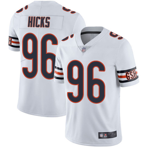 Chicago Bears Limited White Men Akiem Hicks Road Jersey NFL Football #96 Vapor Untouchable->youth nfl jersey->Youth Jersey
